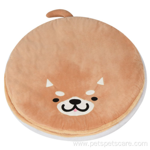 Short Plush Round Dog Bed Blanket Pet Beds